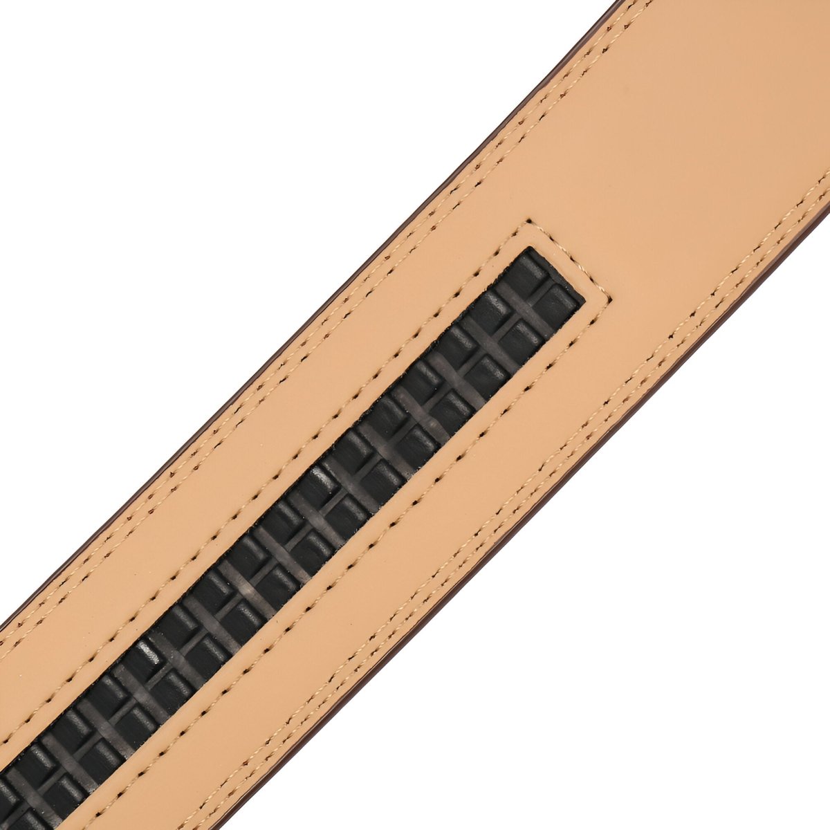 Strap Of Belt 3 5 Cm In Leather Aspect Raye For Buckles Automatic Model Beryl by Zictor