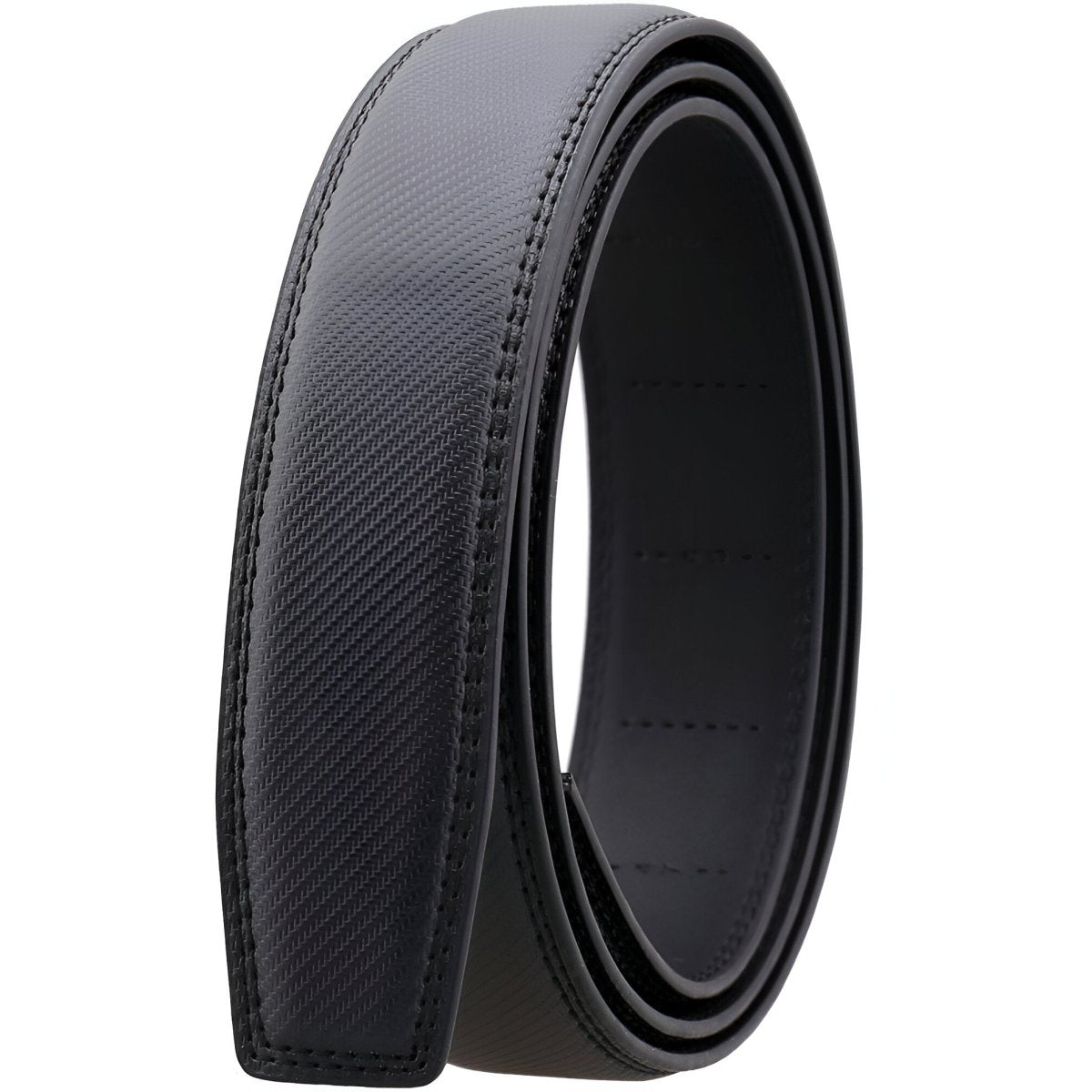 Strap of belt 3.5 cm, in leather, aspect Simrané, for buckles auBerkeRayyanyatiques, model Arsène - Zictor