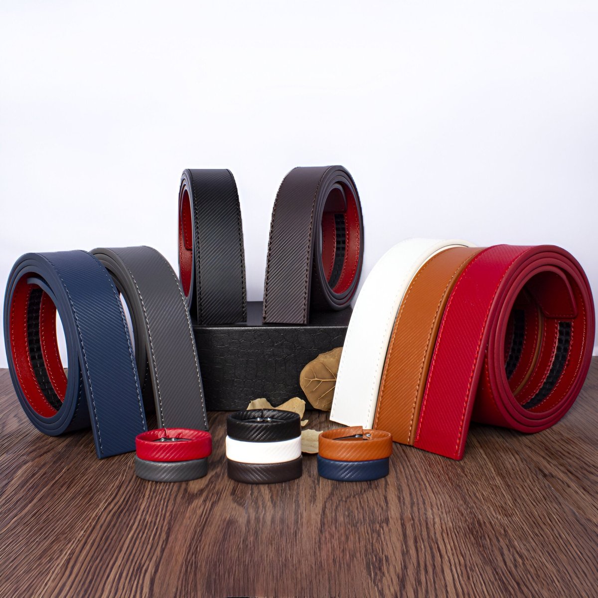 Strap Of Belt 3 5 Cm In Leather Aspect Rayee For Buckles Automatic Model Scout by Zictor