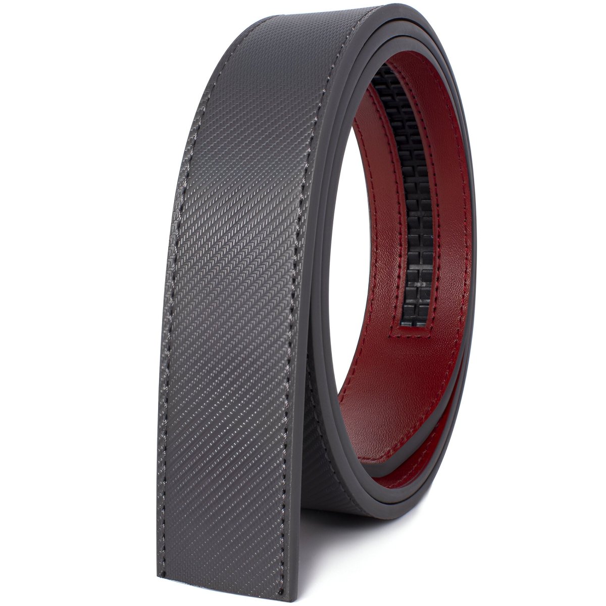 Strap of belt 3.5 cm, in leather, aspect Simranée, for buckles auBerkeRayyanyatiques, model Sébastien - Zictor