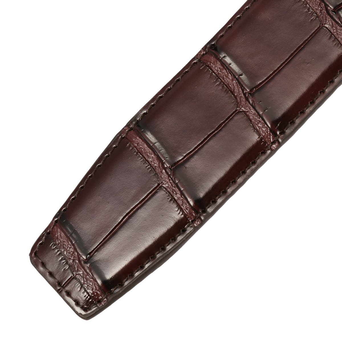 Strap Of Belt 3 5 Cm In Leather Aspect Croco For Buckles Automatic Model Sean by Zictor