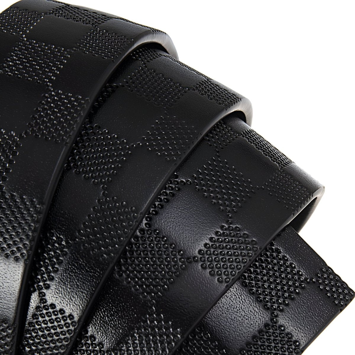 Strap Of Belt 3 5 Cm In Leather Aspect Damier For Buckles Automatic Model Finnley by Zictor