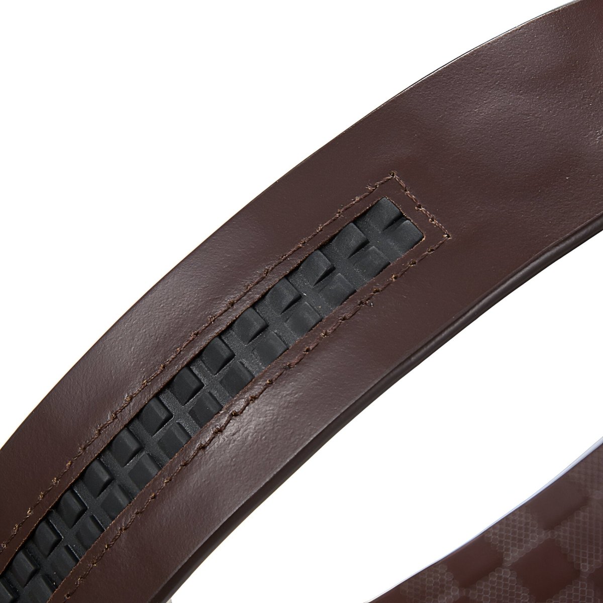 Strap Of Belt 3 5 Cm In Leather Aspect Damier For Buckles Automatic Model Finnley by Zictor