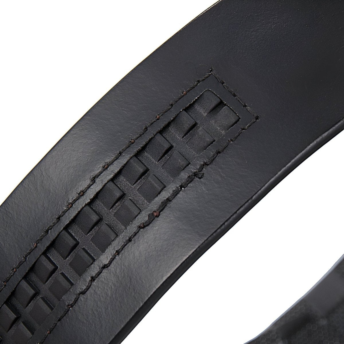 Strap Of Belt 3 5 Cm In Leather Aspect Damier For Buckles Automatic Model Finnley by Zictor
