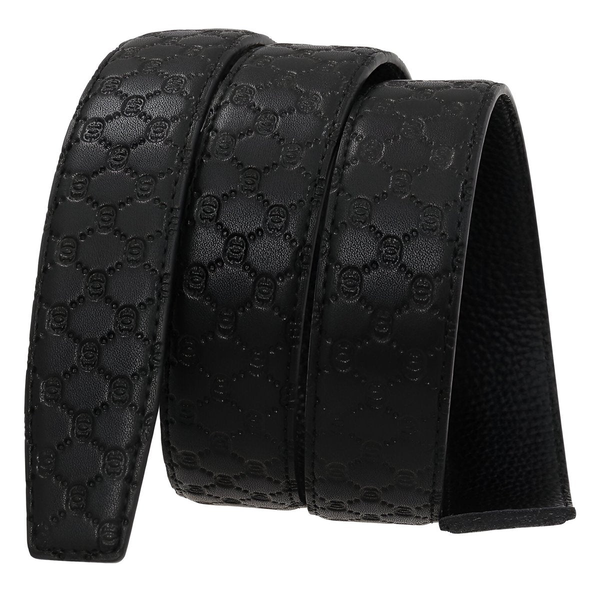 Strap Of Belt 3 5 Cm In Leather Aspect Matelasse For Buckles Automatic Model Denim by Zictor