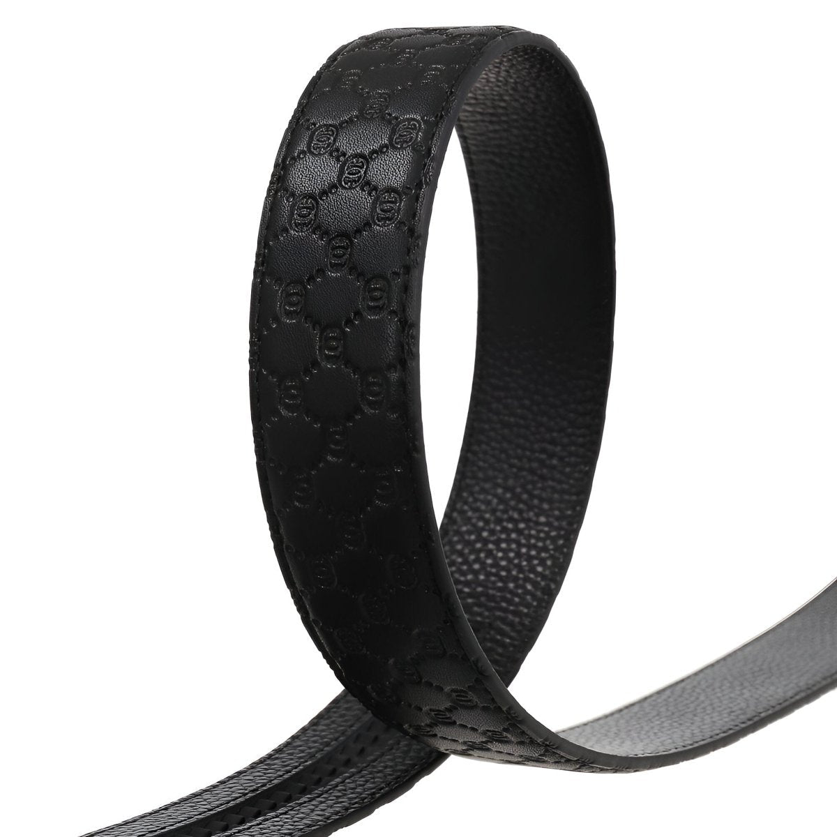 Strap Of Belt 3 5 Cm In Leather Aspect Matelasse For Buckles Automatic Model Denim by Zictor