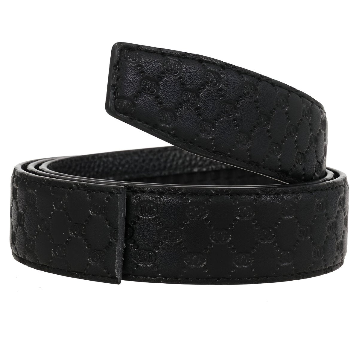 Strap Of Belt 3 5 Cm In Leather Aspect Matelasse For Buckles Automatic Model Denim by Zictor