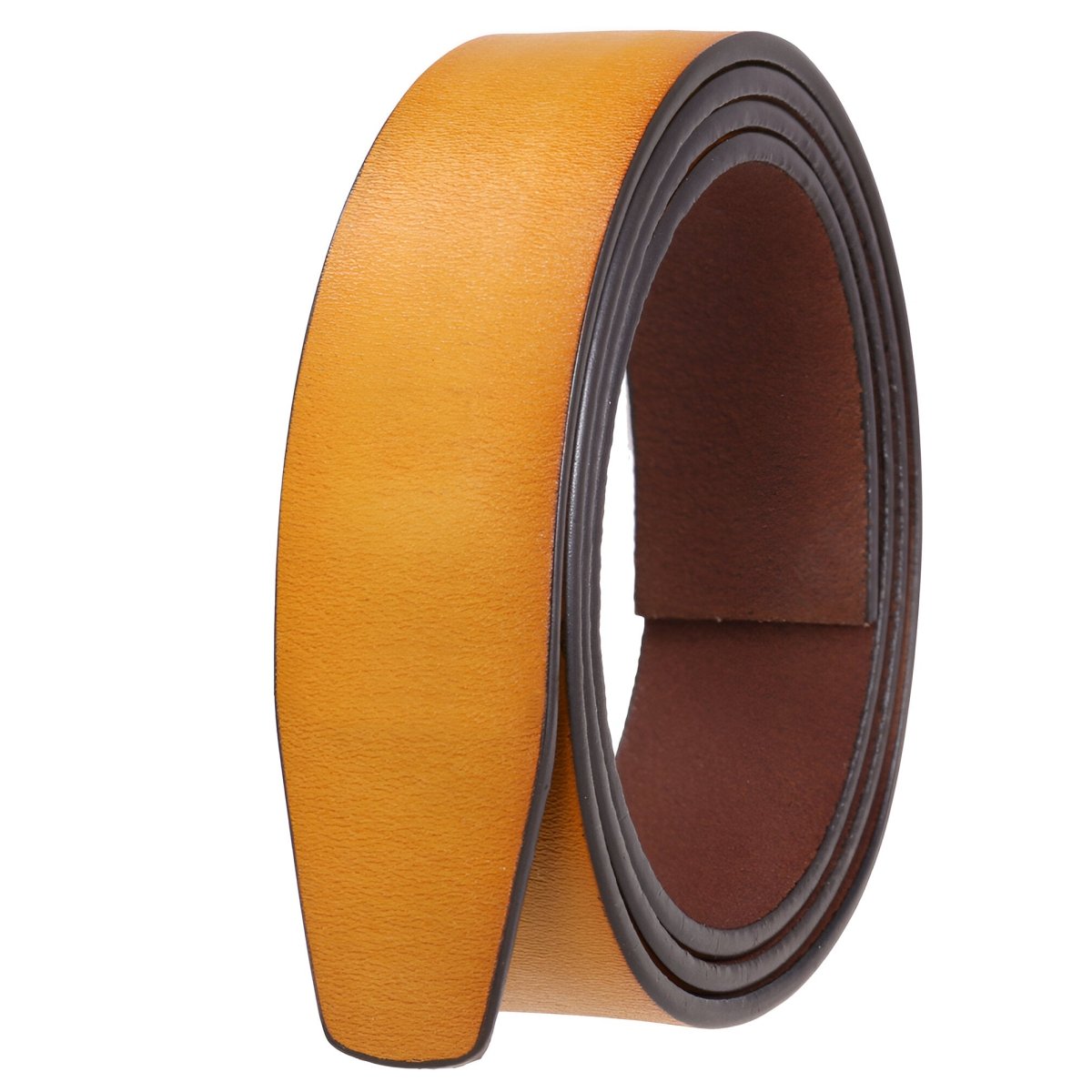 Strap of belt 3.5 cm, in leather, aspect rétro, for buckles auBerkeRayyanyatiques, model Peytan - Zictor