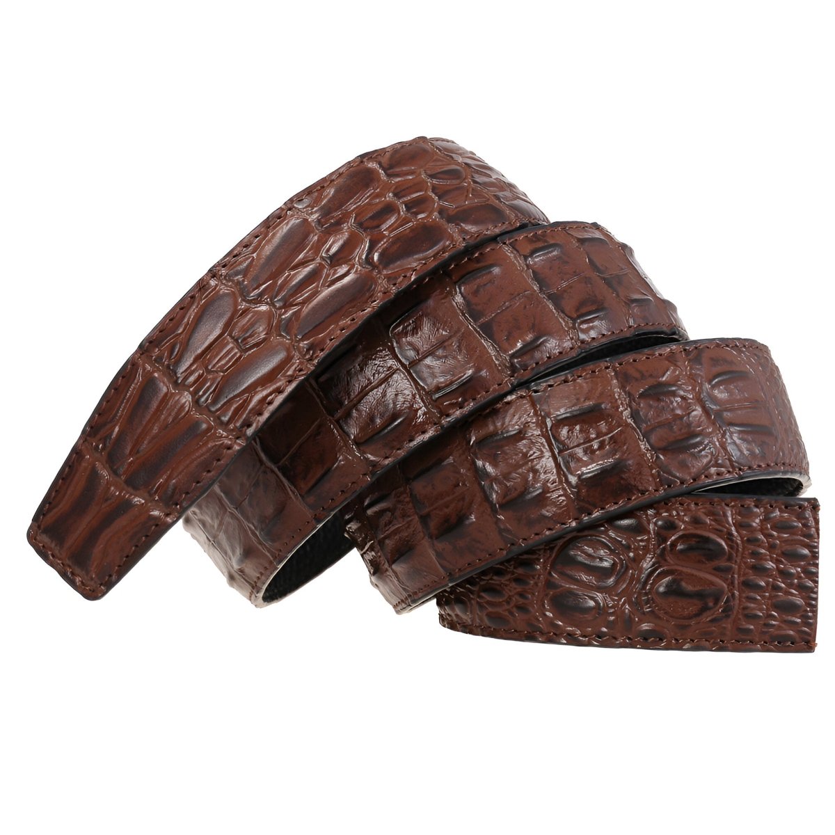 Strap Of Belt 3 5 Cm In Leather Aspect Serpent For Buckles Automatic Model Sailor by Zictor