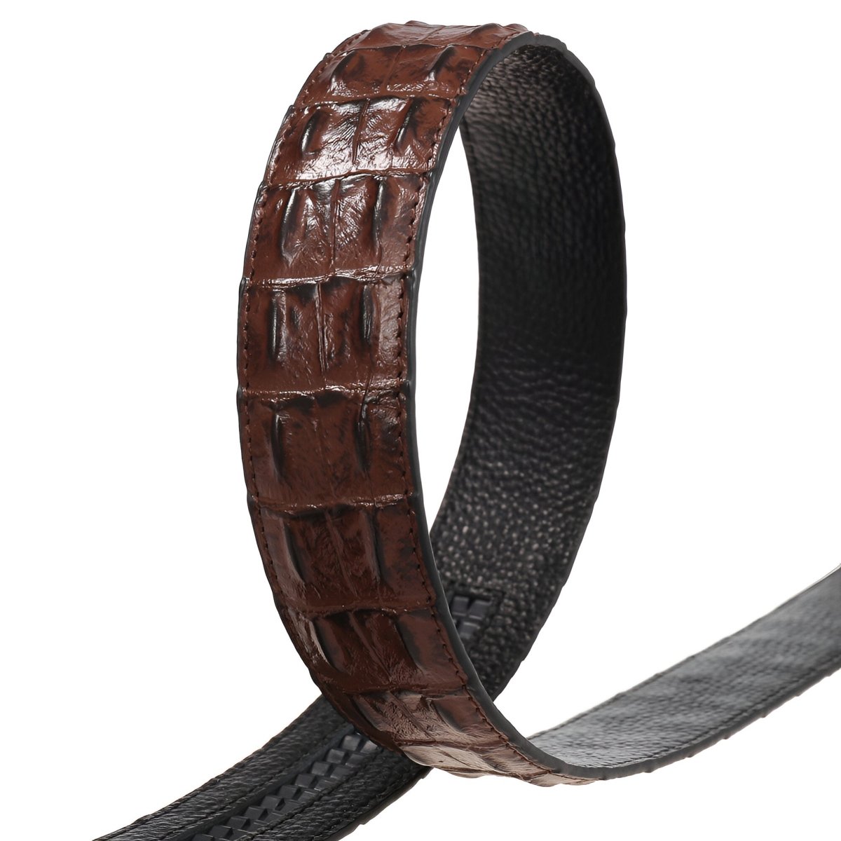 Strap Of Belt 3 5 Cm In Leather Aspect Serpent For Buckles Automatic Model Sailor by Zictor