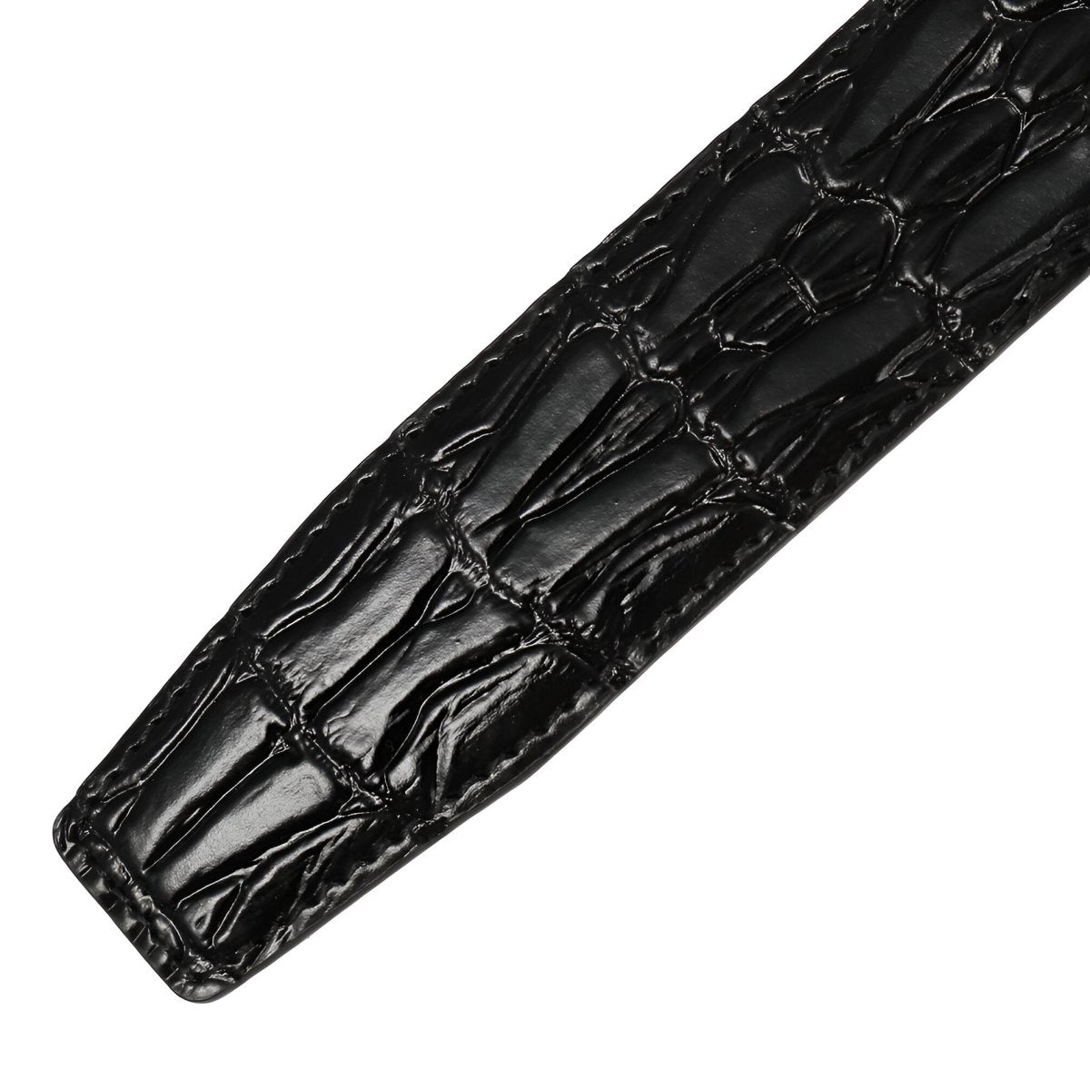 Strap Of Belt 3 5 Cm In Leather Aspect Serpent For Buckles Automatic Model Sailor by Zictor