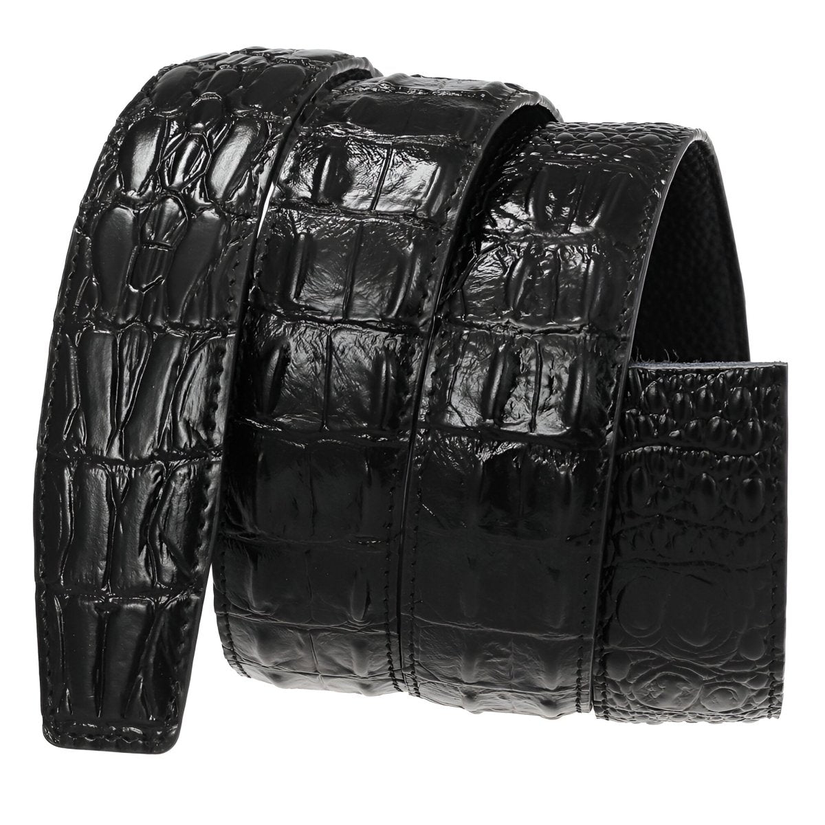 Strap Of Belt 3 5 Cm In Leather Aspect Serpent For Buckles Automatic Model Sailor by Zictor