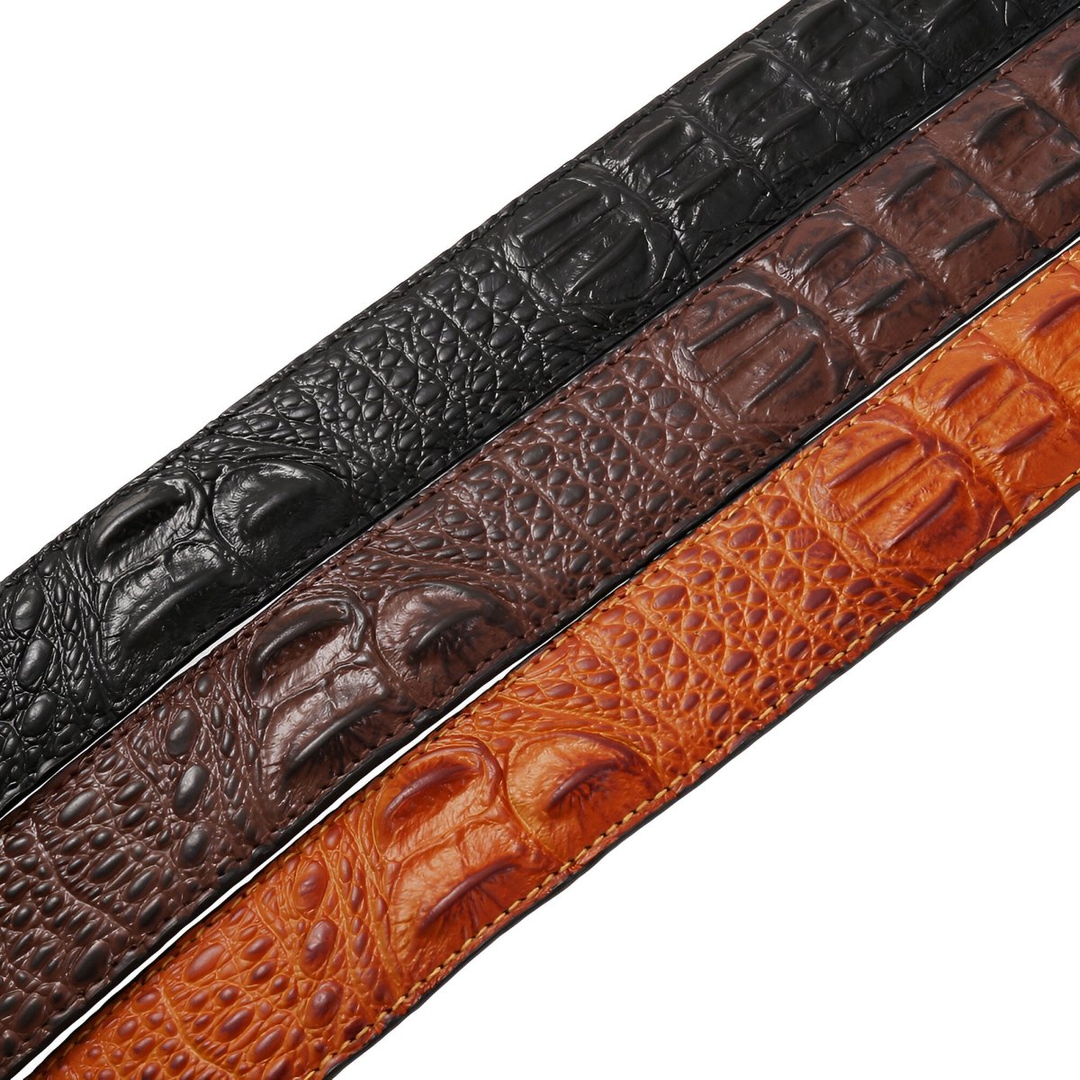 Strap Of Belt 3 5 Cm In Leather Aspect Serpent For Buckles Automatic Model Sailor by Zictor