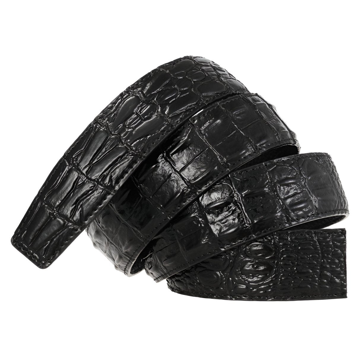 Strap Of Belt 3 5 Cm In Leather Aspect Serpent For Buckles Automatic Model Sailor by Zictor