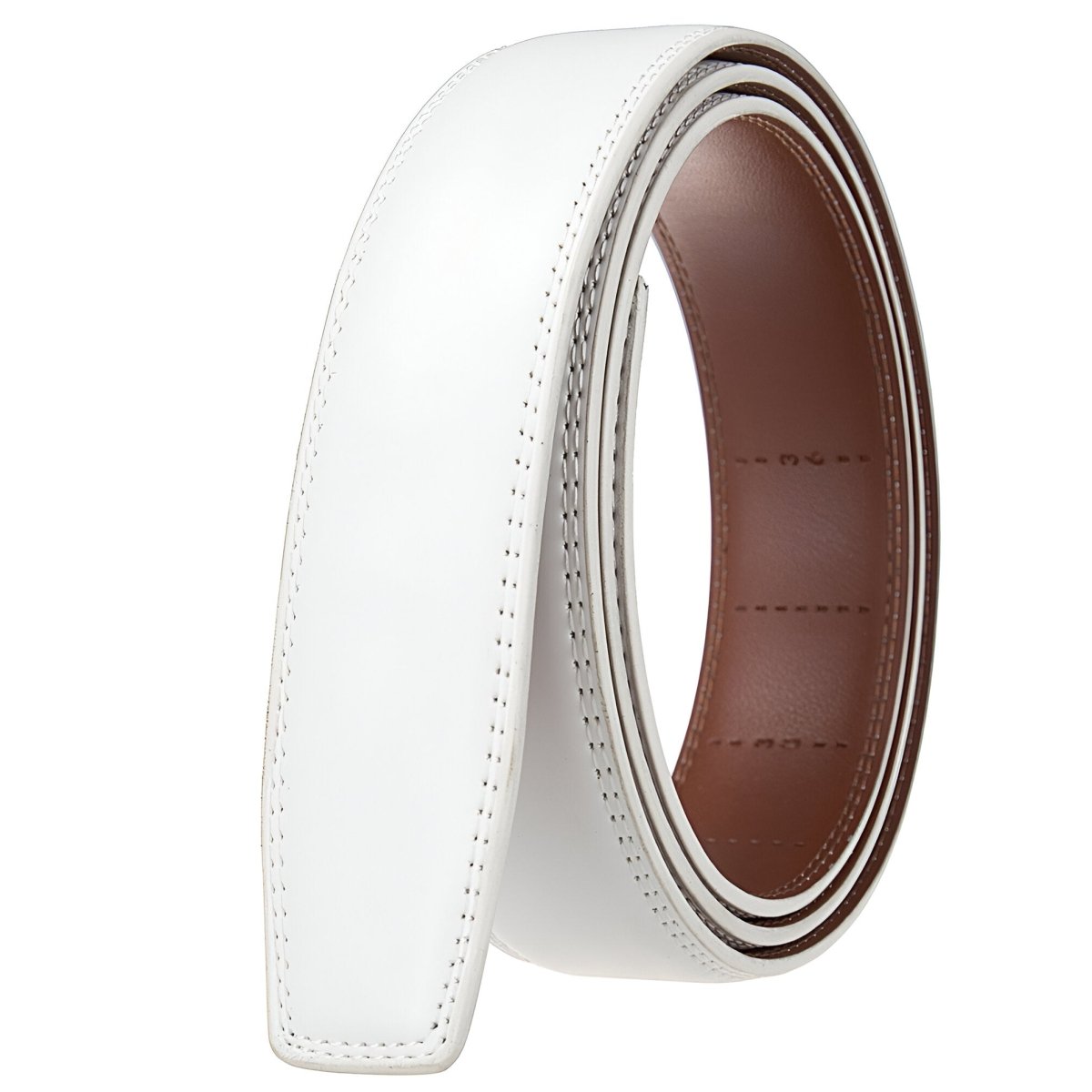 Strap of belt 3.5 cm, in leather, for buckles auBerkeRayyanyatiques, model Finnleye - Zictor