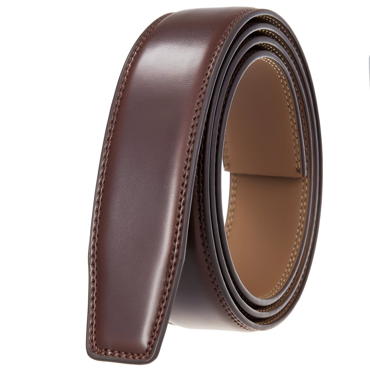 Strap of belt 3.5 cm, in leather, for buckles auBerkeRayyanyatiques, model Finnleye - Zictor