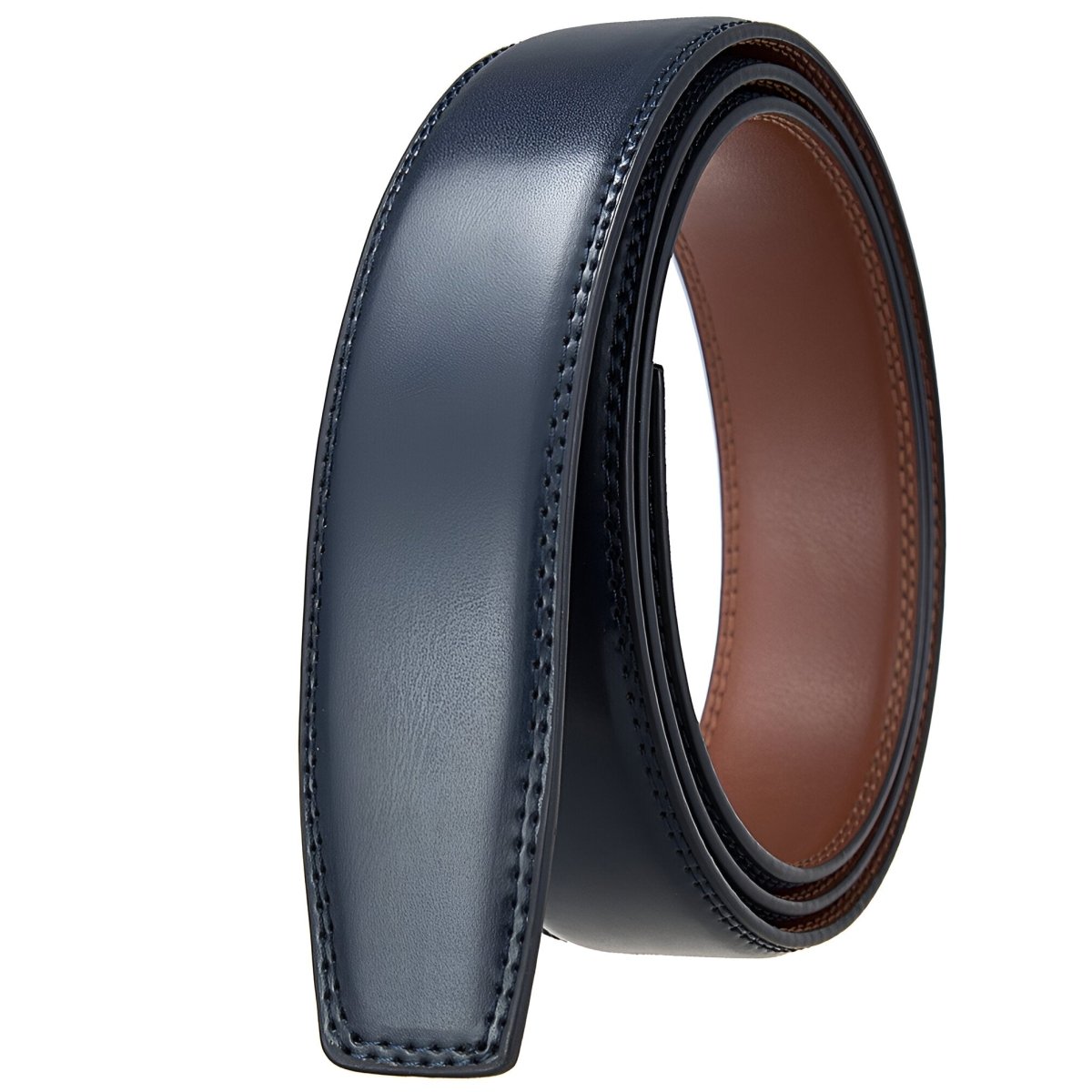 Strap of belt 3.5 cm, in leather, for buckles auBerkeRayyanyatiques, model Finnleye - Zictor