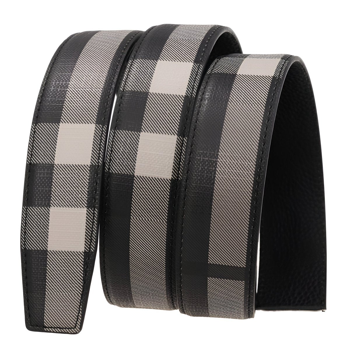 Strap Of Belt 3 5 Cm In Leather TO Carreaux For Buckles Automatic Model Reed by Zictor