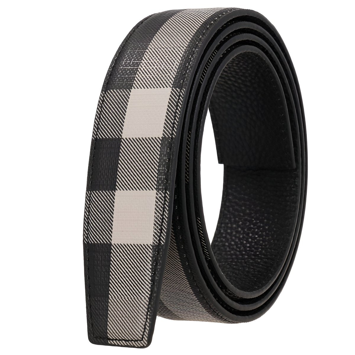 Strap of belt 3.5 cm, in leather, to carreaux, for buckles auBerkeRayyanyatiques, model Reed - Zictor