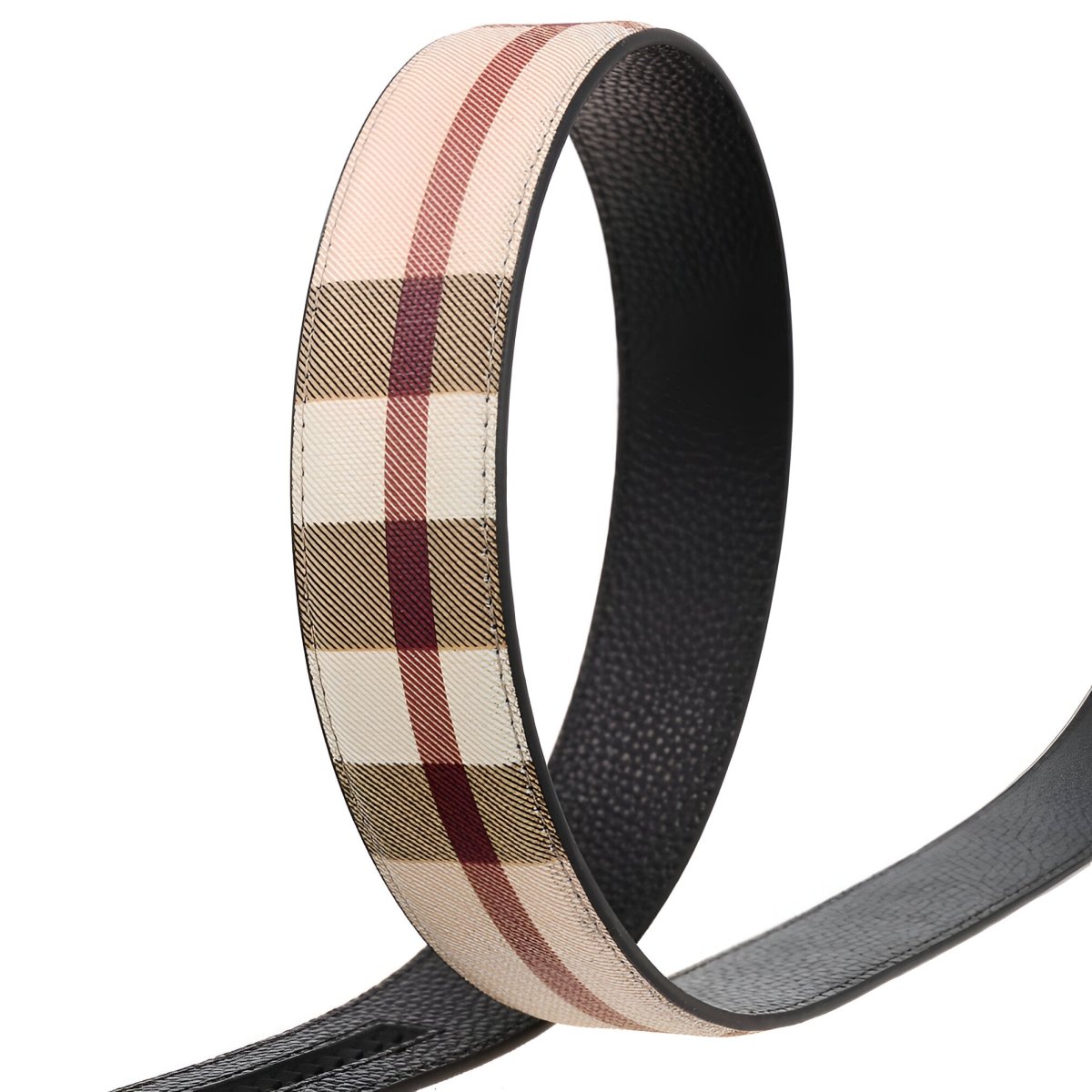 Strap Of Belt 3 5 Cm In Leather TO Carreaux For Buckles Automatic Model Reed by Zictor
