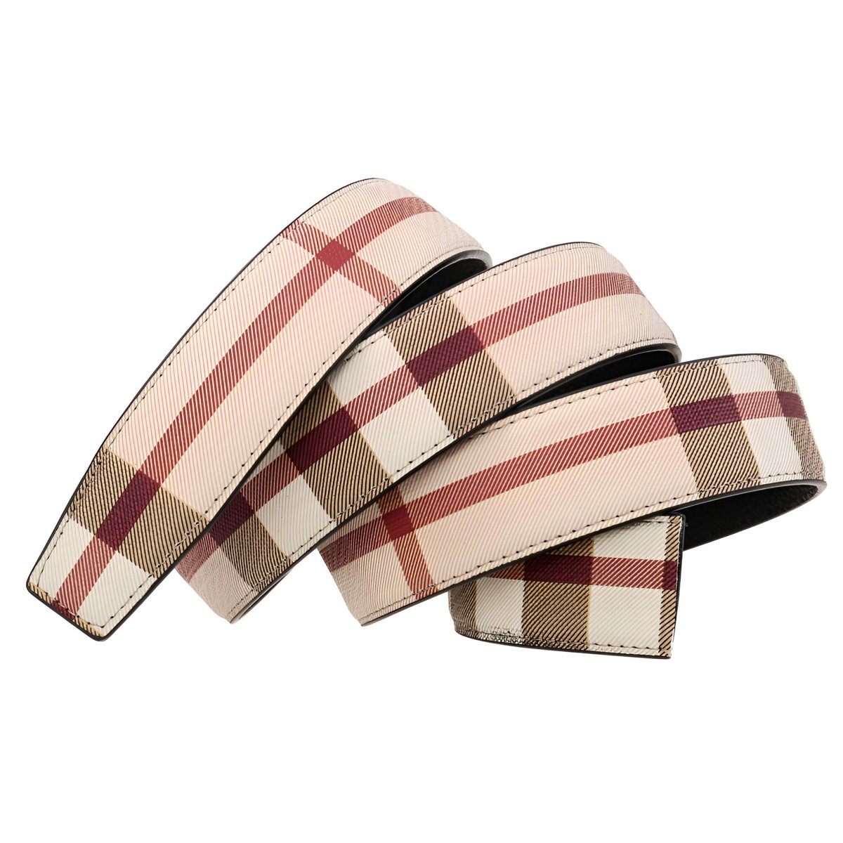 Strap Of Belt 3 5 Cm In Leather TO Carreaux For Buckles Automatic Model Reed by Zictor