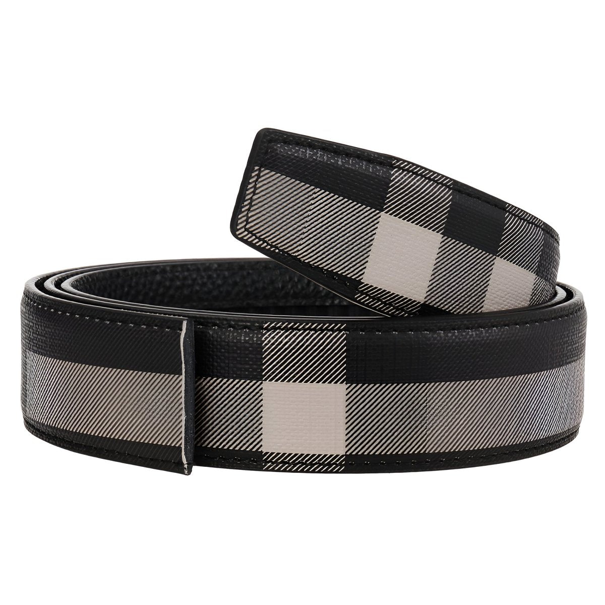 Strap Of Belt 3 5 Cm In Leather TO Carreaux For Buckles Automatic Model Reed by Zictor