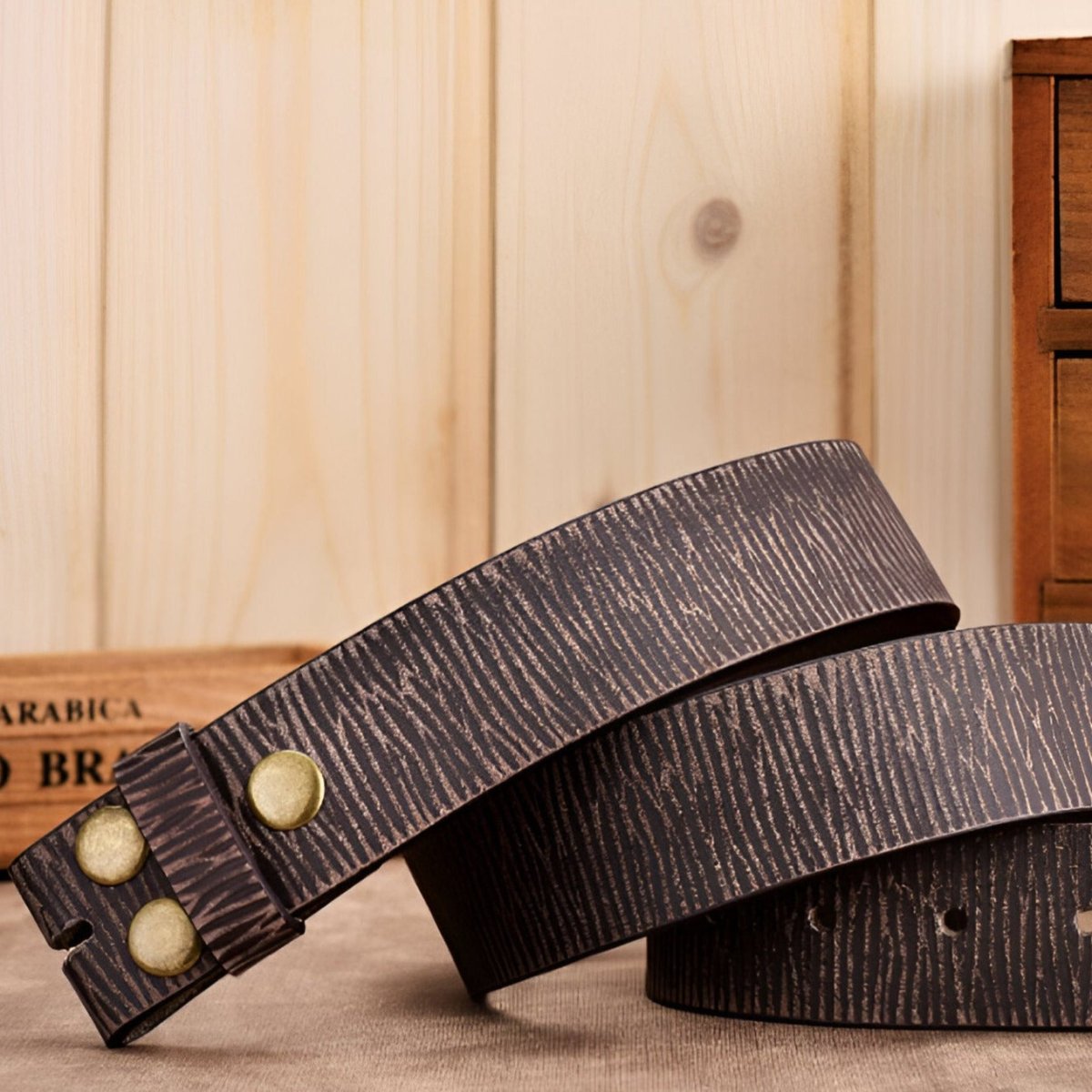 Strap Of Belt 3 8 Cm In Leather For Buckles Interchangeables Aspect Use Model Linh by Zictor