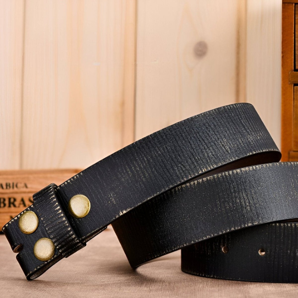Strap Of Belt 3 8 Cm In Leather For Buckles Interchangeables Aspect Use Model Linh by Zictor