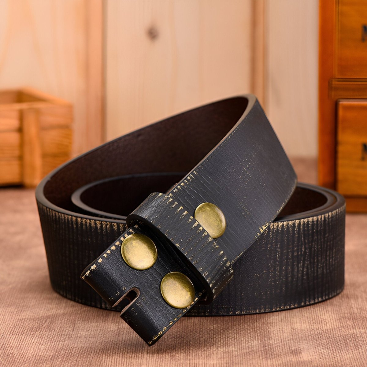 Strap Of Belt 3 8 Cm In Leather For Buckles Interchangeables Aspect Use Model Linh by Zictor