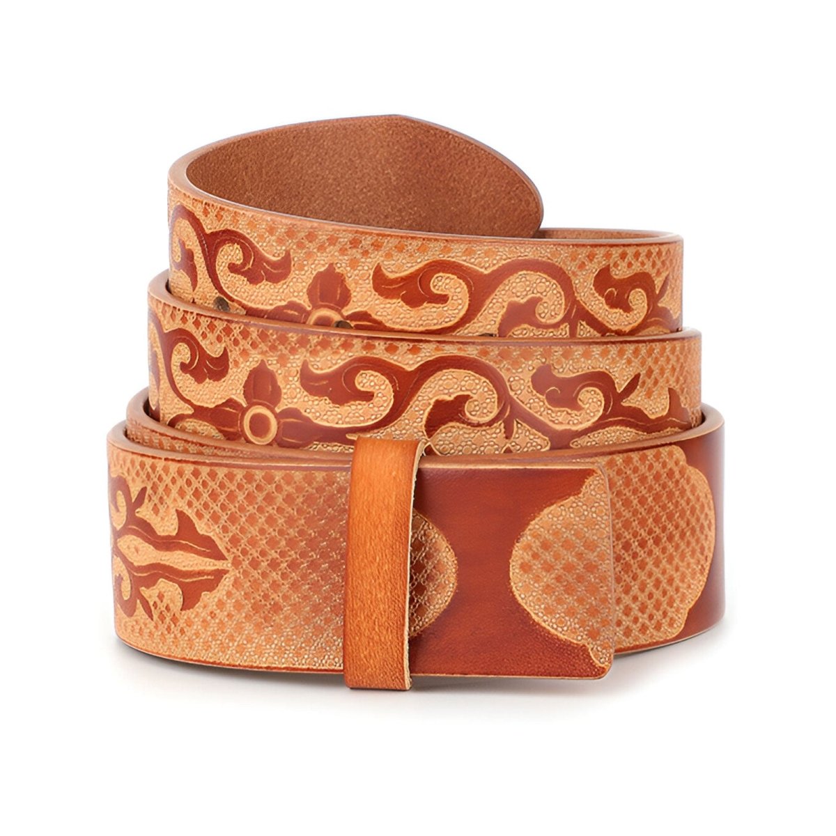 Strap Of Belt 3 8 Cm In Leather Pleine Fleur For Buckles Interchangeables Model Adrian by Zictor