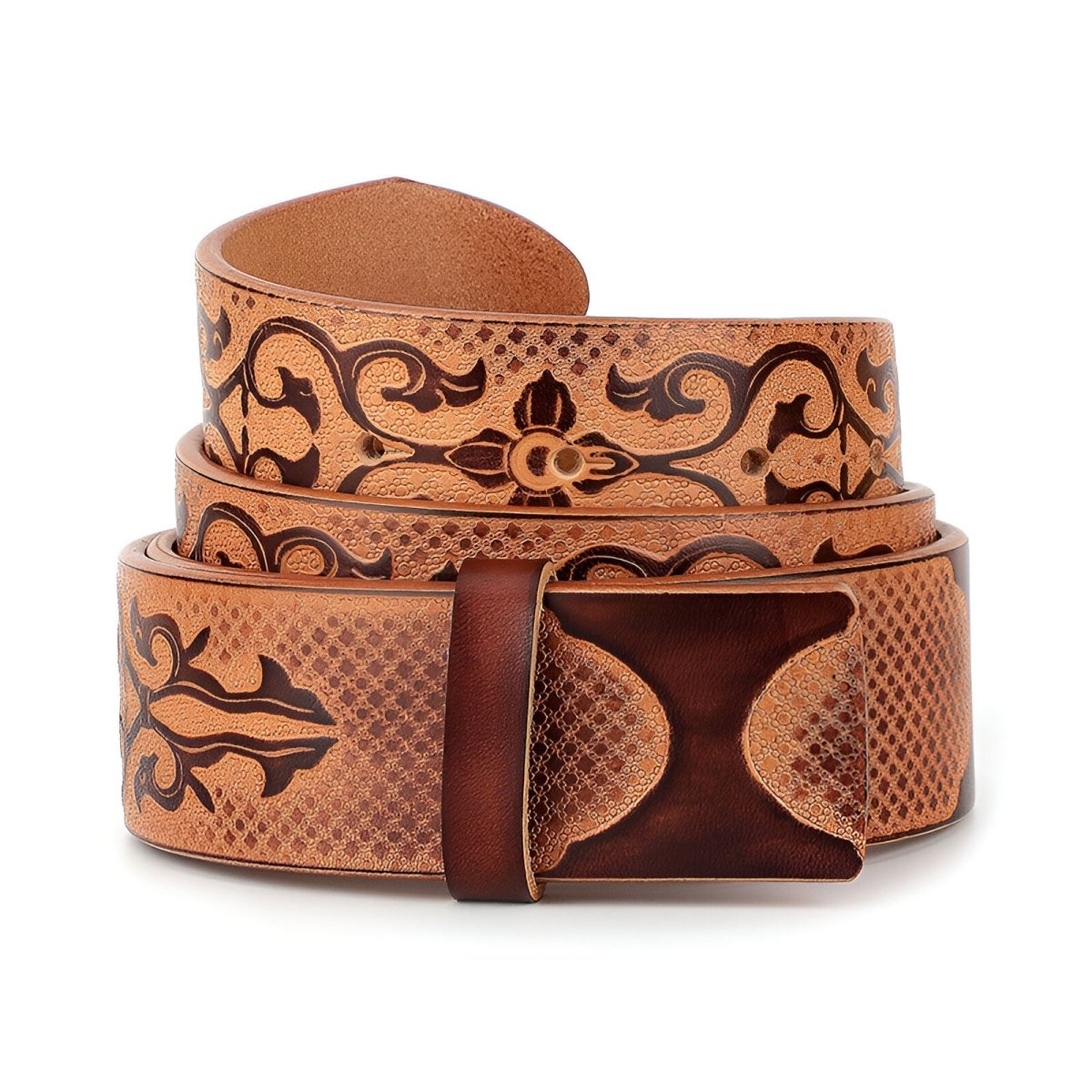 Strap Of Belt 3 8 Cm In Leather Pleine Fleur For Buckles Interchangeables Model Adrian by Zictor