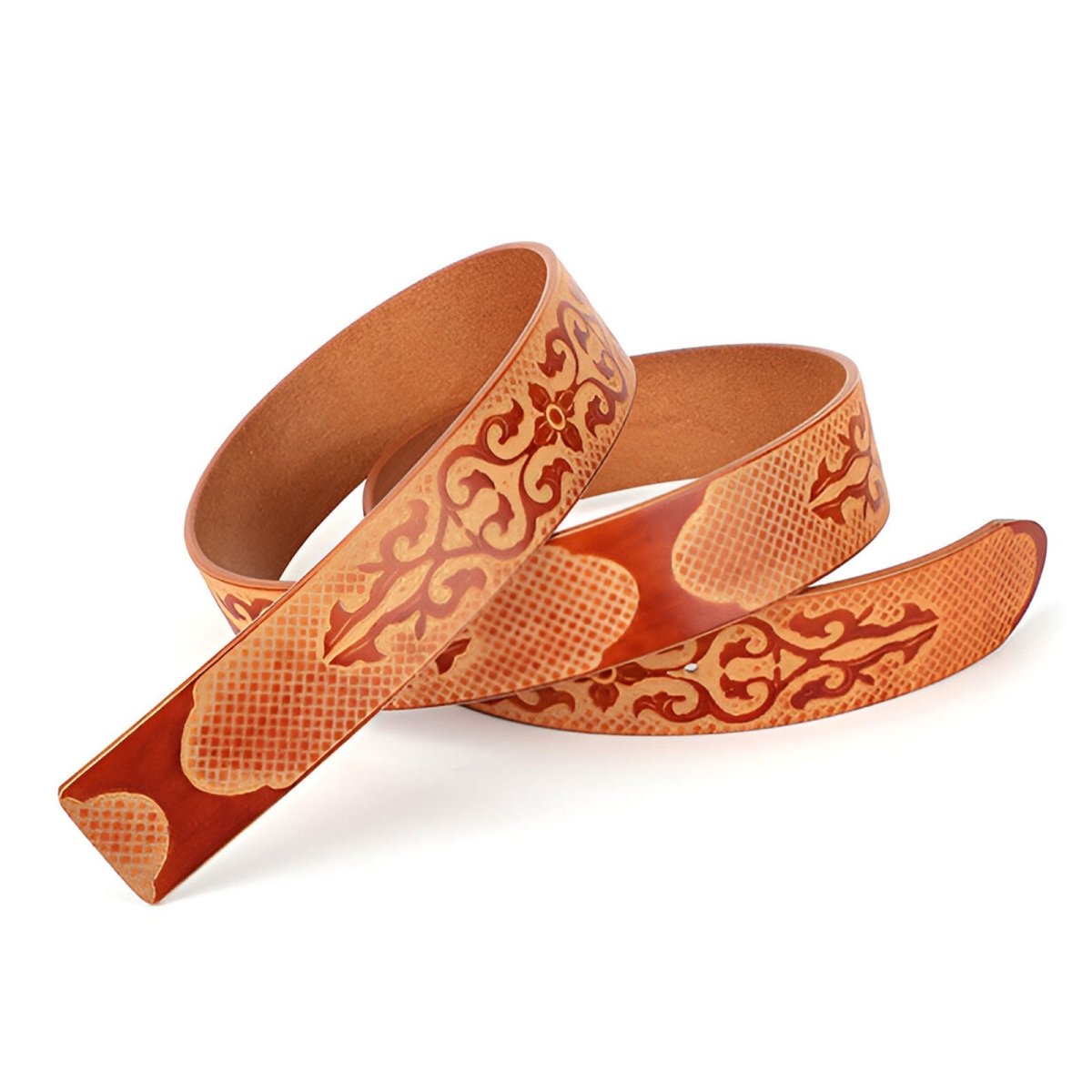 Strap Of Belt 3 8 Cm In Leather Pleine Fleur For Buckles Interchangeables Model Adrian by Zictor