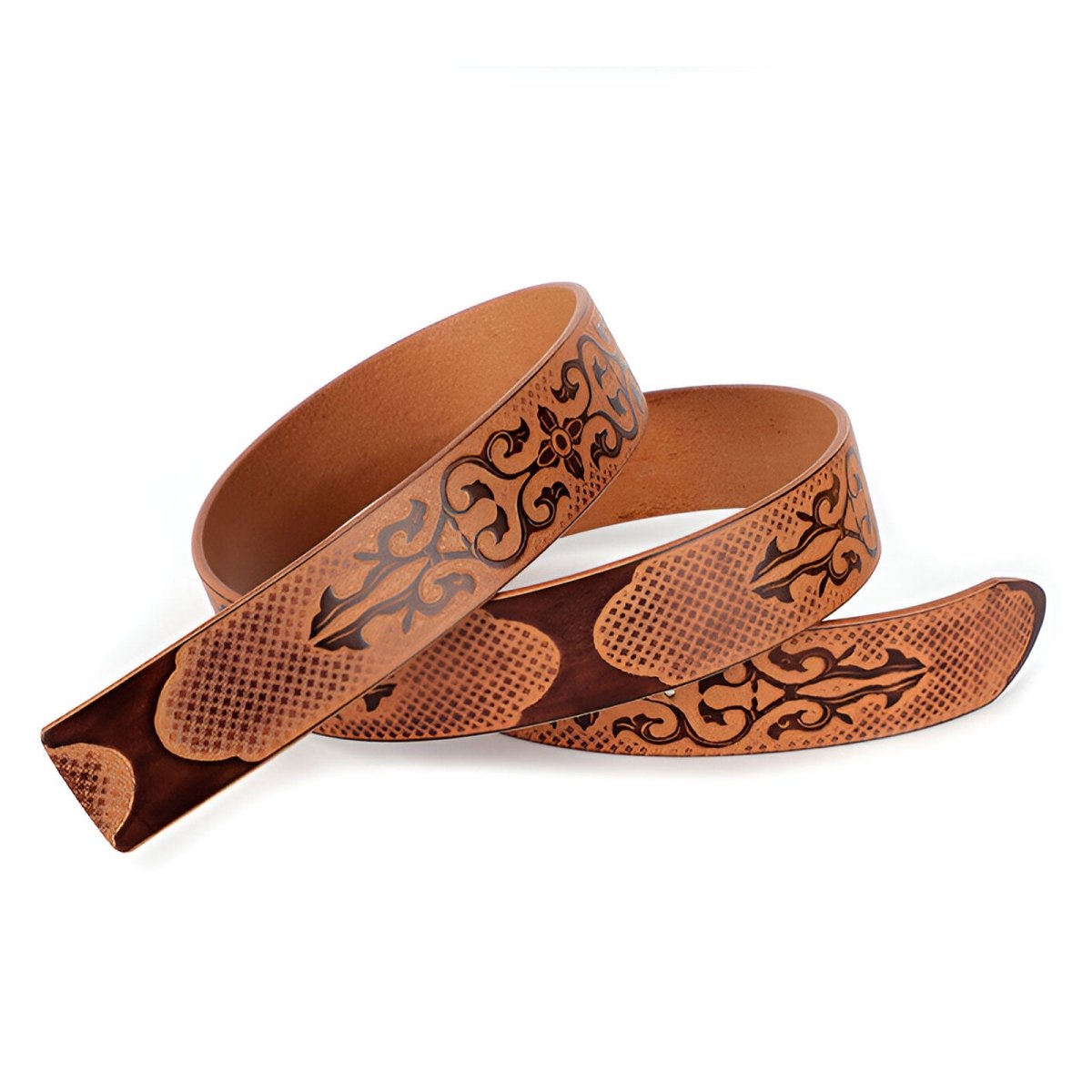 Strap Of Belt 3 8 Cm In Leather Pleine Fleur For Buckles Interchangeables Model Adrian by Zictor