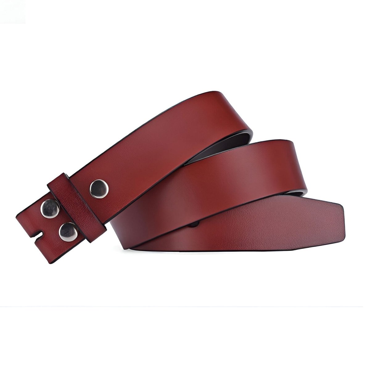 Strap Of Belt 3 8 Cm In Leather Uni Fixation Par Boutons Pression For Buckles Interchangeables Model Dakotah by Zictor