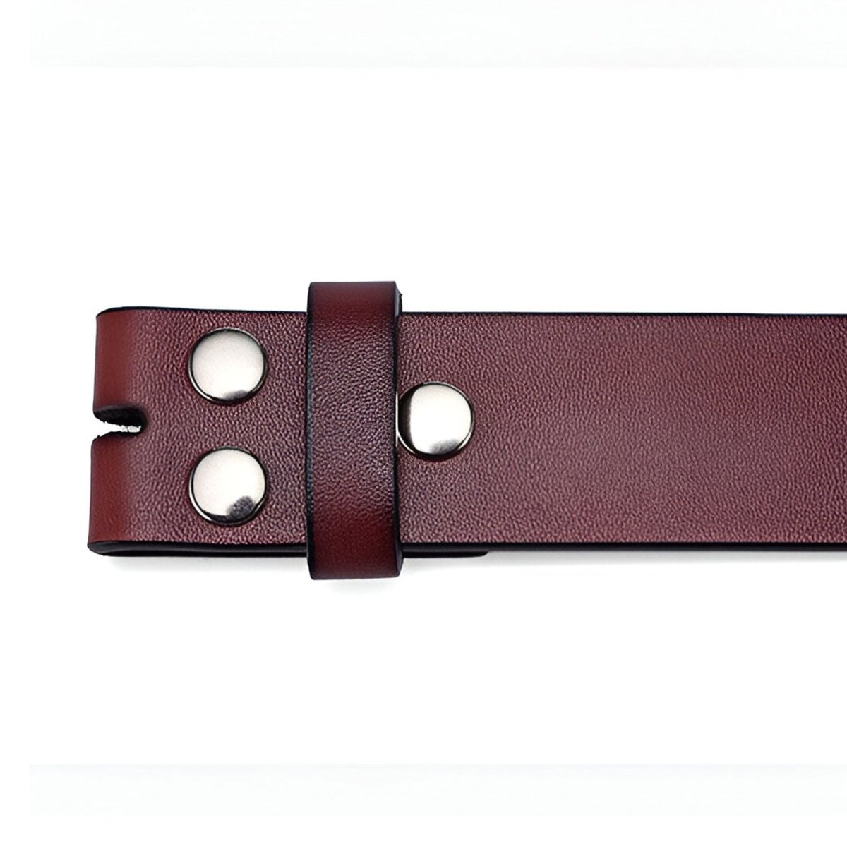 Strap Of Belt 3 8 Cm In Leather Uni Fixation Par Boutons Pression For Buckles Interchangeables Model Dakotah by Zictor