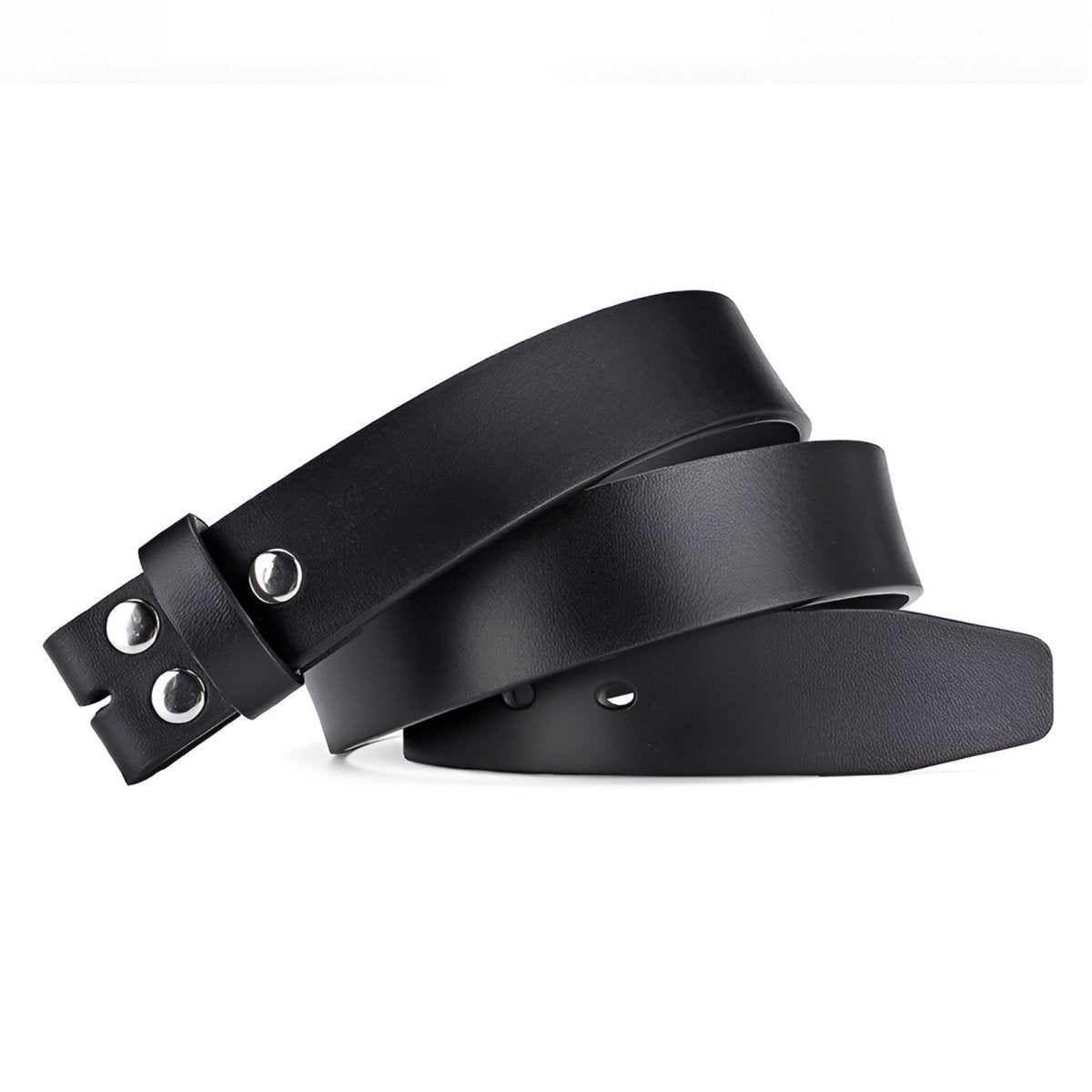 Strap Of Belt 3 8 Cm In Leather Uni Fixation Par Boutons Pression For Buckles Interchangeables Model Dakotah by Zictor