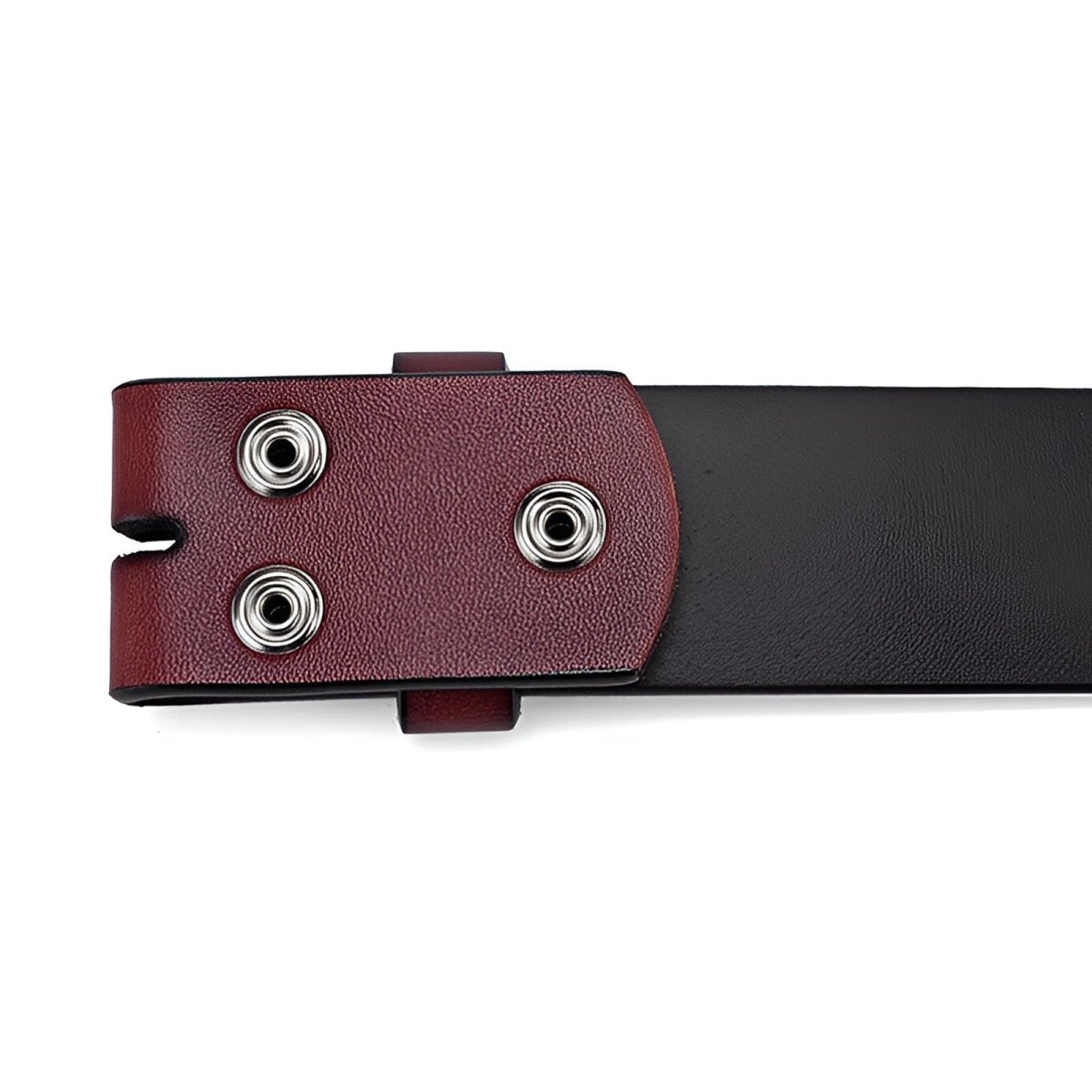 Strap Of Belt 3 8 Cm In Leather Uni Fixation Par Boutons Pression For Buckles Interchangeables Model Dakotah by Zictor