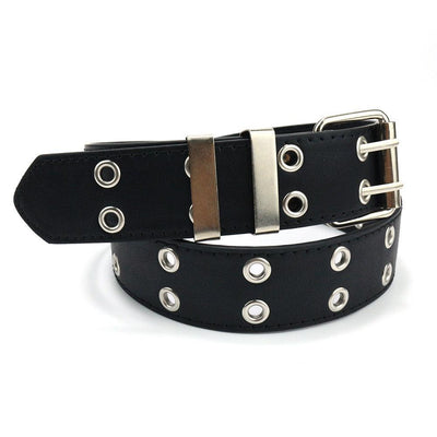 Kids Black Belt With Double Prong Buckle - Model Esi