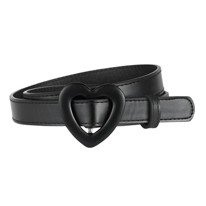 Belt adjustable in simili vegan, buckle cœur, for fille, model Cruz - Zictor