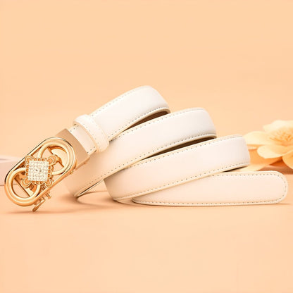 Belt In Leather TO Buckle Double Coeur For Women Model Quynn by Zictor