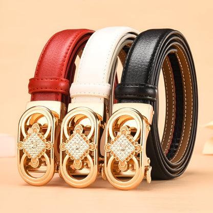 Belt In Leather TO Buckle Double Coeur For Women Model Quynn by Zictor