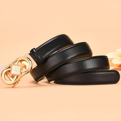 Belt In Leather TO Buckle Double Coeur For Women Model Quynn by Zictor