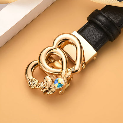 Belt In Leather TO Buckle Coeur For Women Model Inder by Zictor