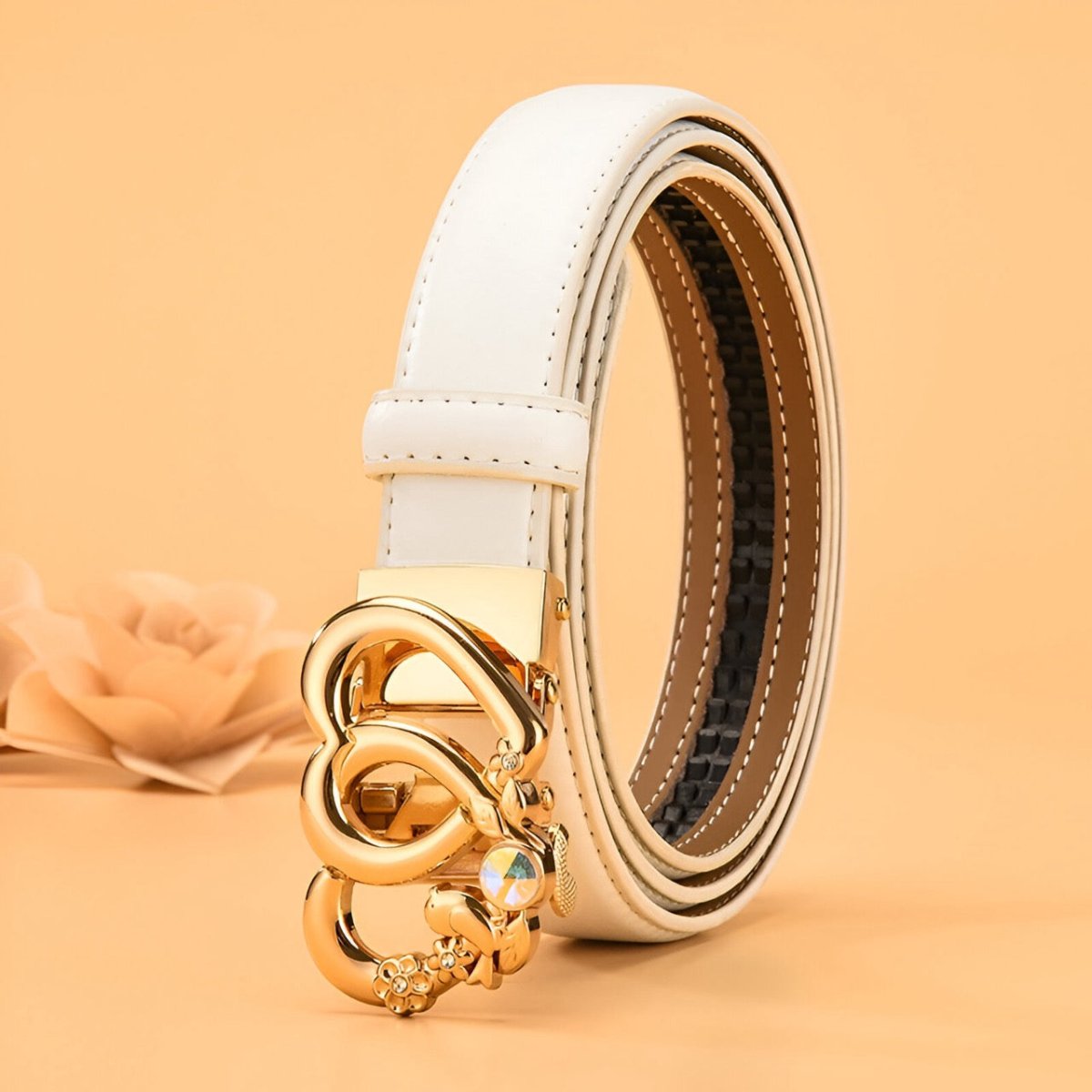 Belt In Leather TO Buckle Coeur For Women Model Inder by Zictor