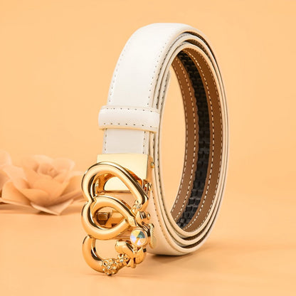 Belt In Leather TO Buckle Coeur For Women Model Inder by Zictor