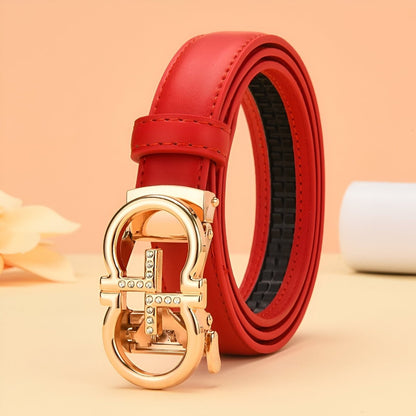 Belt auBerkeRayyanyatique in leather to buckle golden oméga, model Ole - Zictor