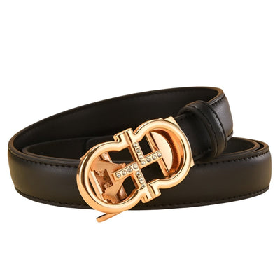Belt Aspect With Gold  Automatic Buckle - Model Ole