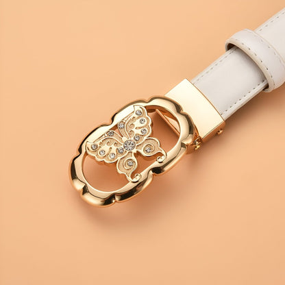 Belt In Leather TO Buckle Papillon Model Morganu by Zictor