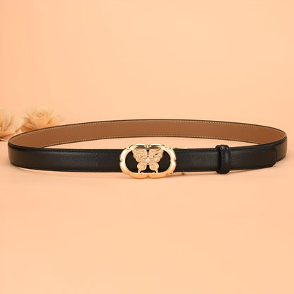 Belt In Leather TO Buckle Papillon Model Morganu by Zictor