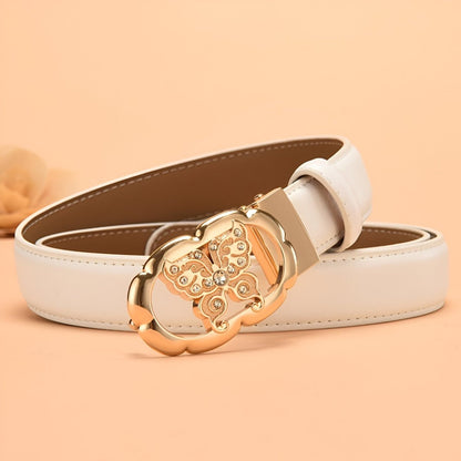 Belt auBerkeRayyanyatique in leather to buckle papillon, model Camerinu - Zictor